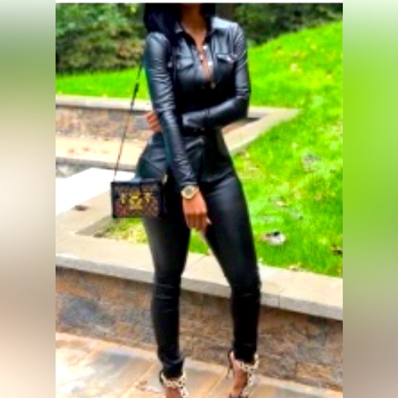 Women’s PU 2 piece suit - Picture 1 of 1